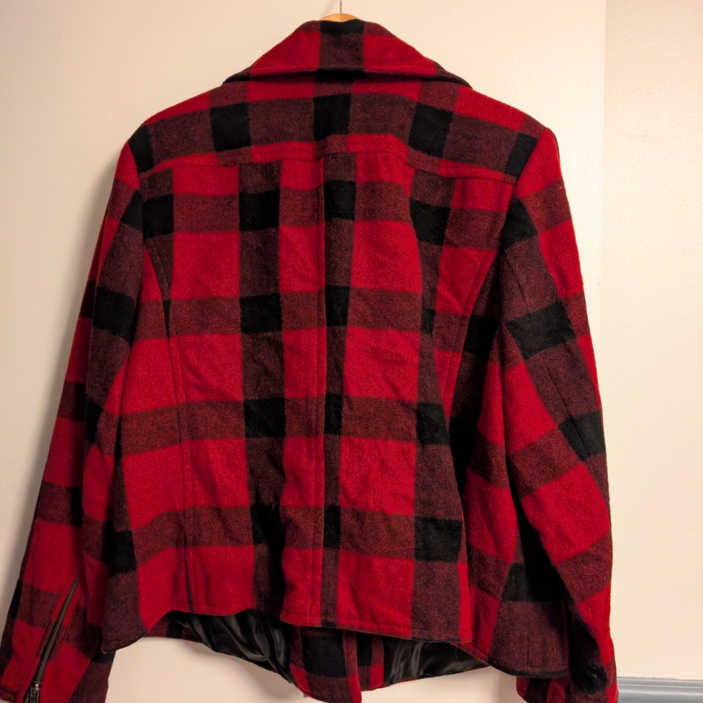 Alia Red and Black Plaid Women's Jacket - Picture 5 of 5